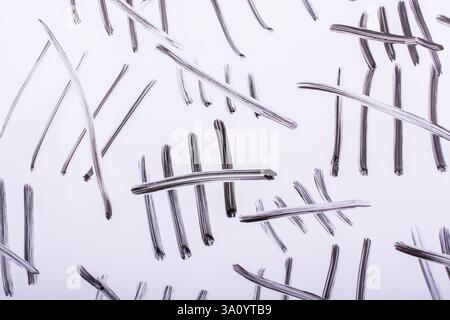Giorni di Conteggio righe scritte con pennarello nero sul display Foto Stock