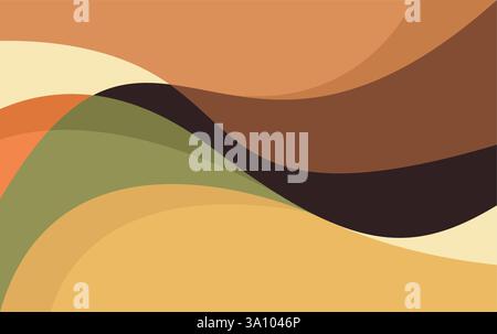 Sfondo geometrico colorato astratto. Colore liquido. Composizione delle forme fluide. Illustrazione Vettoriale