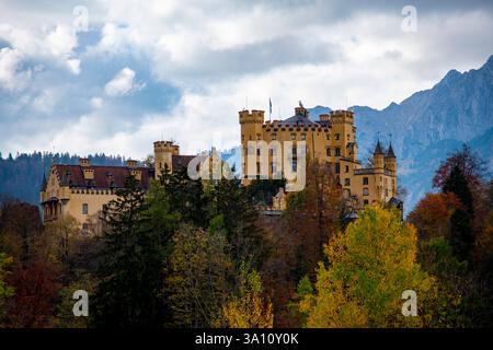Castello di Hohenschwangau in Baviera - Germania Foto Stock
