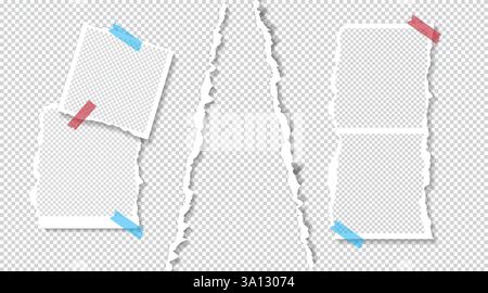 Raccolta Photo Frame cornice fotografica Polaroid con effetto vettoriale ombra esterna realistico, collage, modelli collage, collage di compleanno, grafica collage Illustrazione Vettoriale