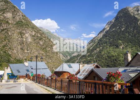 Francia, Isère, Parc National des Ecrins, vallée du Vénéon, Venosc dans le Massif de l'Oisans Foto Stock