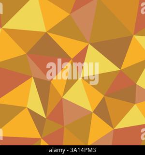 Sfondo mosaico arcobaleno poligonale. Illustrazione polyvettoriale bassa astratta. Motivo triangolare in stile mezzitoni. Modello geometrico di business design Illustrazione Vettoriale