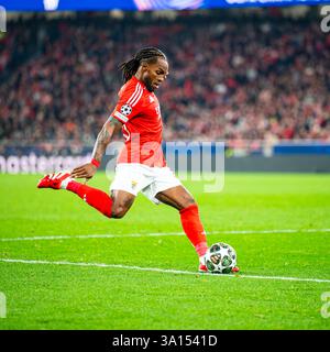 UEFA Champions League SLBenfica vs FC Barcelona 5 marzo Lisbona - Renato Sanches Foto Stock