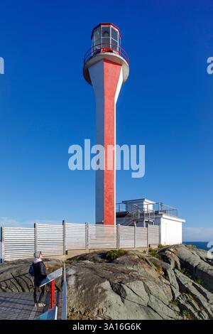 Canada, provincia della nuova Scozia, Yarmouth, Cape Forchu e il suo famoso faro Foto Stock