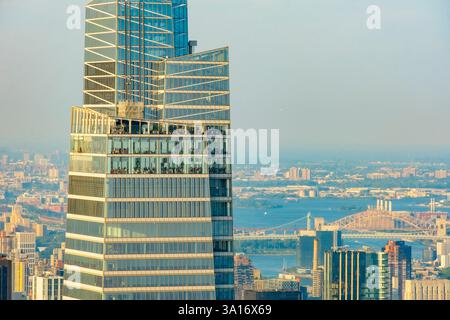 Stati Uniti, New York State, New York City, Manhattan, vista generale dall'osservatorio dell'Empire State Building, SUMMIT One Vanderbilt Foto Stock