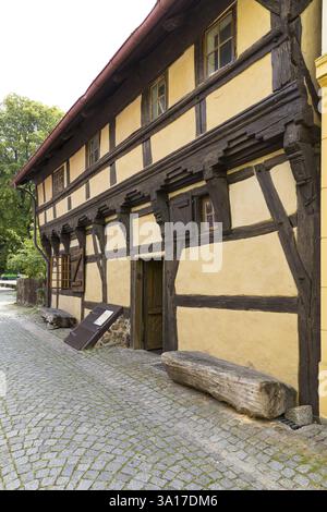 La più antica casa di Beeskow nella chiesa di Santa Maria, Brandeburgo, Germania, Europa Foto Stock