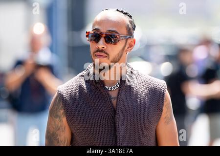 Mogyorod, Ungarn. 18 luglio 2024. Lewis Hamilton (Mercedes AMG Petronas Formula One Team, Großbritannien, #44), HUN, Formel 1 Weltmeisterschaft, Grand Prix von Ungarn, Hungaroring, Media Day, 18.07.2024 foto: Eibner-Pressefoto/Michael Memmler credito: dpa/Alamy Live News Foto Stock