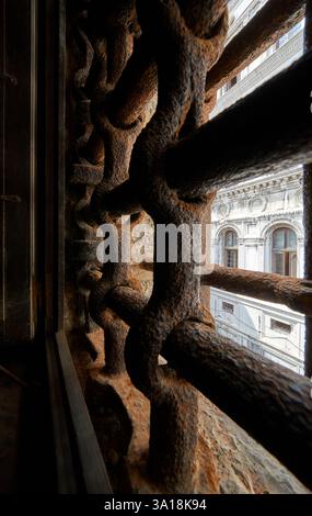 Nei corridoi della prigione nel Palazzo Ducale Foto Stock