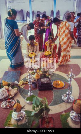 Malesia, Kuala Lumpur, matrimonio indù Foto Stock
