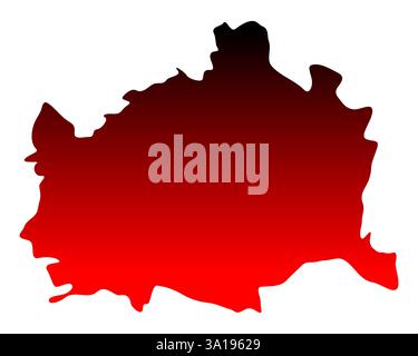 Mappa di Vienna Foto Stock