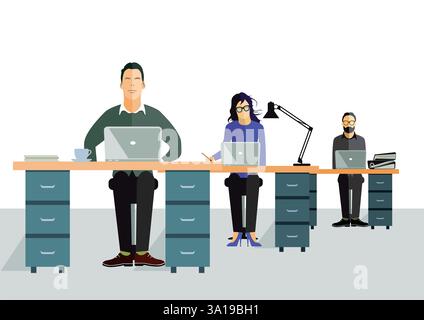 luogo di lavoro Foto Stock