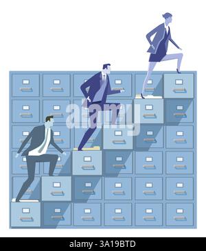 Avanzamento di carriera Foto Stock