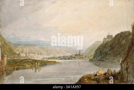 Remagen, Erpel e Linz, 1817 anni. Foto Stock