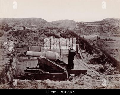 Fort Fisher, North Carolina, 1865. Foto Stock