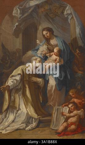 La Madonna apparsa a San Filippo Neri, 1740. Foto Stock