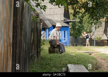 ASTRA Museo Nazionale complesso Civilizației Muzeul Populare Tradiționale ASTRA Foto Stock
