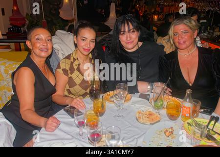 Parigi, Francia. 22 febbraio 2025. Festa al ristorante Noura il 22 febbraio 2025 a Parigi, Francia. Credito: Gerard Crossay/Alamy Stock Photo Foto Stock