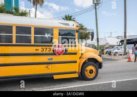 Il sole di gennaio a George Town, le Isole Cayman Foto Stock