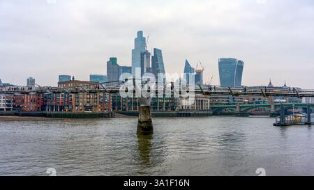 Londra, Inghilterra - 15 gennaio 2022 - City of London Foto Stock