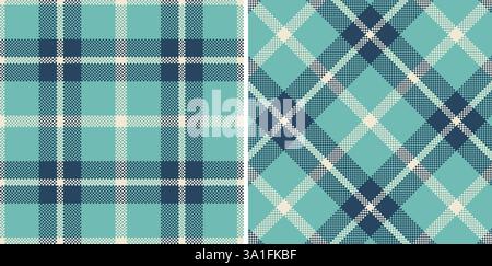 Motivi a quadri Madras senza cuciture in colori a tema sfumato Illustrazione Vettoriale