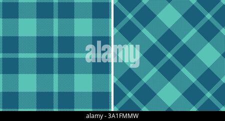 Motivi a quadri Madras senza cuciture in colori a tema sfumato Illustrazione Vettoriale