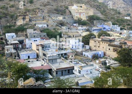 Vista dall'alto di Bikaner, regione di Shekhawati, Rajasthan, India, Asia Foto Stock