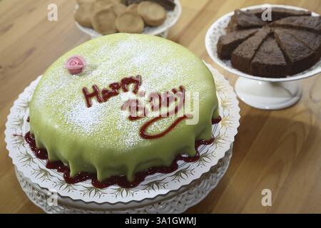 Svedese, torta di compleanno Principessa Foto Stock
