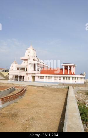 Gandhi Memorial istituito nel 1956 (altezza 79 piedi), Kanyakumari, Tamil Nadu, India, Asia Foto Stock