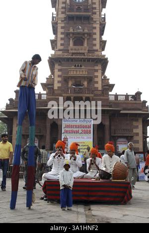 Festival di Jodhpur, Jodhpur, Rajasthan, India, Asia Foto Stock