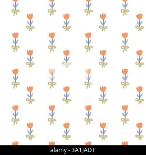 Affascinante motivo floreale ispirato alla principessa per progetti di design e artigianato. Illustrazione Vettoriale