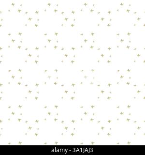 Incantevoli motivi principessa con stelle e corone in un design senza cuciture per tessuti e carta da parati. Illustrazione Vettoriale