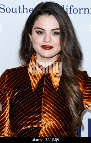 (FILE) la canzone "mi camino" di Selena Gomez da "Emilia Perez" non ha vinto l'Oscar come miglior canzone originale ai 97th Annual Academy Awards di domenica 2 marzo 2025. BEVERLY HILLS, LOS ANGELES, CALIFORNIA, USA - 17 NOVEMBRE: L'attrice, cantante, produttrice e imprenditrice americana Selena Gomez che indossa Prada arriva all'Annual Bill of Rights Dinner 2019 di ACLU SoCal, tenutasi presso il Beverly Wilshire Four Seasons Hotel il 17 novembre 2019 a Beverly Hills, Los Angeles, California, Stati Uniti. (Foto di Xavier Collin/Image Press Agency) Foto Stock