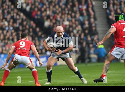 Scottish gas Murrayfield Stadium . Edimburgo . Scozia, Regno Unito. 8 marzo 2025. Guinness Six Nations Match Scozia contro Galles crediti: eric mccowat/Alamy Live News Foto Stock