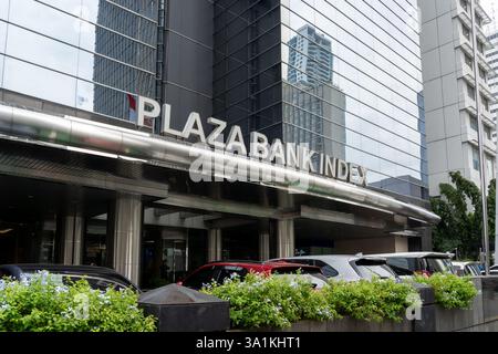 Giacarta, Indonesia - 24 gennaio 2025: Ingresso al Plaza Bank Index di Giacarta, Indonesia. Foto Stock