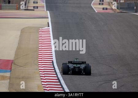 BAHRAIN INTERNATIONAL CIRCUIT, BAHRAIN - FEBBRAIO 27: Nico Hulkenberg, in palio il Team F1 C45 dalla Germania durante i test del Bahrain International Circuit giovedì 27 febbraio 2025 a Sakhir, Bahrain (foto di Michael Potts/BSR Agency) Foto Stock