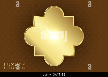 Elemento Golden Luxury vintage Illustrazione Vettoriale