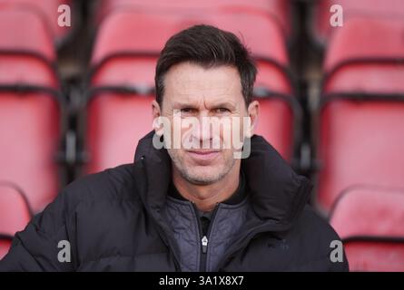 Foto del file datata 02-03-2025 del manager del Manchester City Gareth Taylor. Il Manchester City Women ha licenziato l'allenatore Gareth Taylor, con l'ex capo Nick Cushing che è tornato a prendere il comando ad interim per il resto della stagione. Data di pubblicazione: Lunedì 10 marzo 2025. Foto Stock