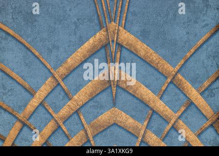 Rivestimento per pareti in tessuto decorativo con design intricato Foto Stock