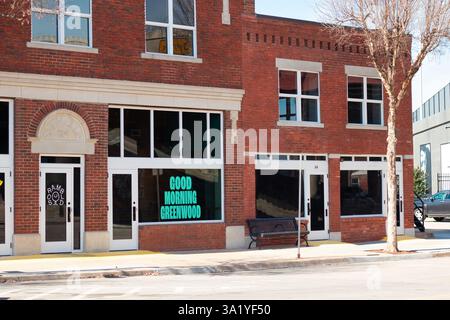 Quartiere storico di Greenwood - Tulsa, Oklahoma Foto Stock