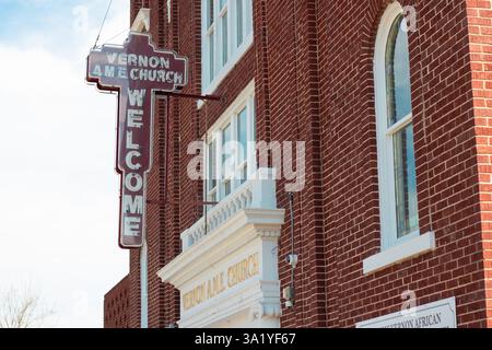 Quartiere storico di Greenwood - Tulsa, Oklahoma Foto Stock