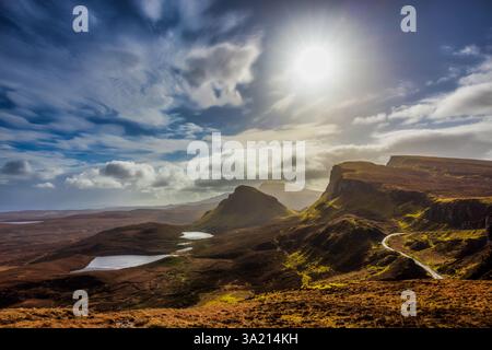 Paesaggio a Three Sisters of Glencoe, Ilse of Skye, Scozia Foto Stock