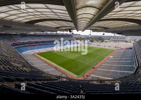 Un'ampia vista di un Croke Park vuoto nel settembre 2024 Foto Stock