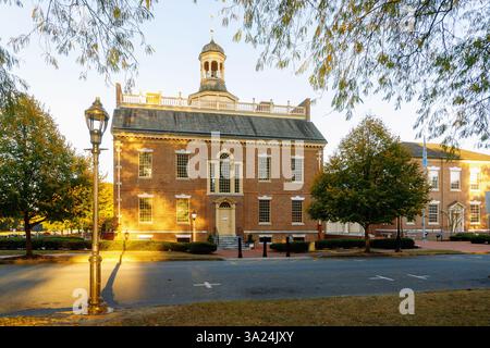 Old State House nel First State Heritage Park di dover, Kent County, Delaware, USA Foto Stock