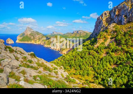 capo Formentor, Maiorca, Isole Baleari, Spagna Foto Stock