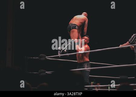 Burning Heart Pro Wrestling al Liverpool Olympia, 08.03.25 Foto Stock