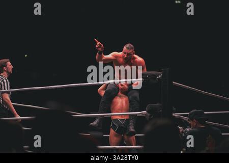 Burning Heart Pro Wrestling al Liverpool Olympia, 08.03.25 Foto Stock