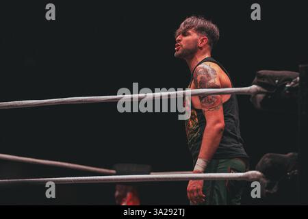 Burning Heart Pro Wrestling al Liverpool Olympia, 08.03.25 Foto Stock