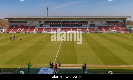 Northampton, Regno Unito. 9 marzo 2025: La nuova East Stand al Sixfields Stadium di Northampton Town Foto Stock