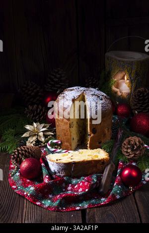 Un delizioso panettone di Natale della vera mamma italiana Foto Stock