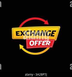 Offerte di Scambio imbattibili ora disponibili Illustrazione Vettoriale